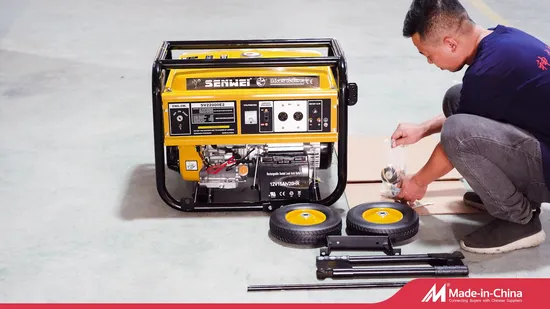 Senwei 4-Stroke Gasoline Generator Electric Start Yellow Color with Football Construction From 5kw/6.5kw 50Hz